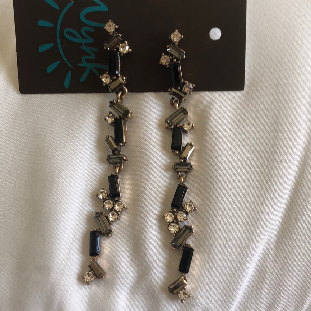Long dangling earrings